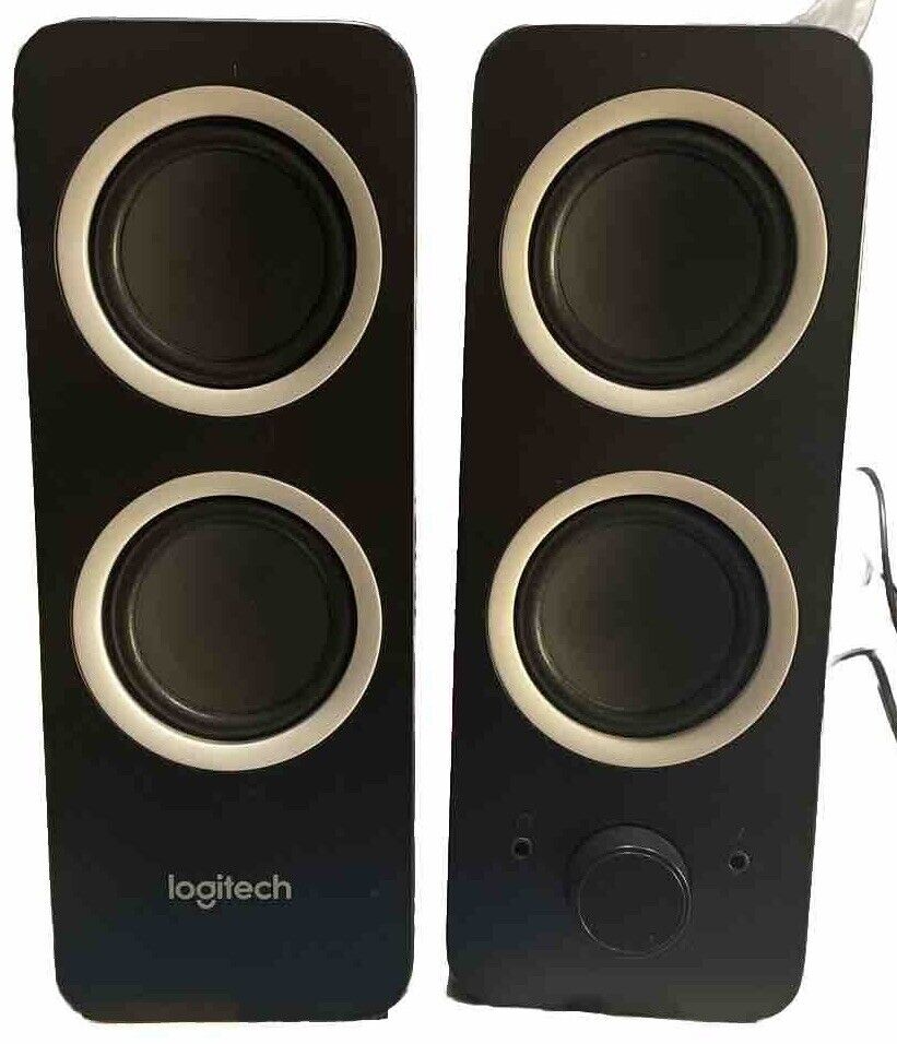 Logitech Z200 Wired Speakers (S-00135) (2-Piece) - Black Missing Power Adapter