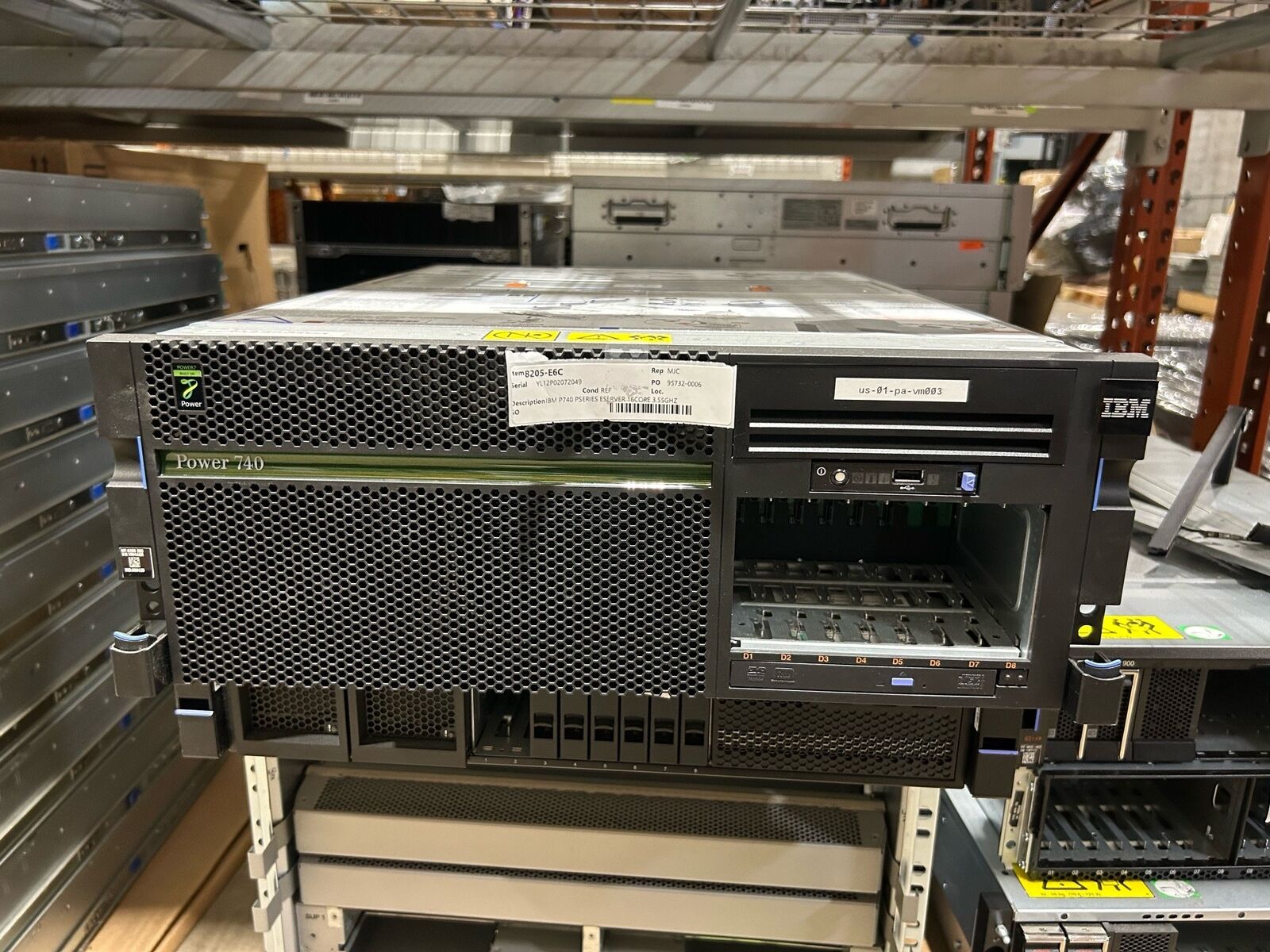 IBM 8205-E6C P740 PSERIES ESERVER 16CORE 3.55GHZ
