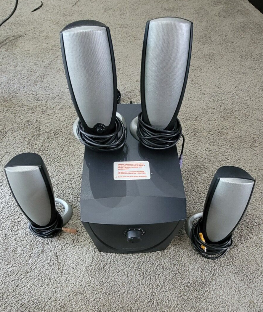 Altec Lansing ADA 745 Computer Speakers 4.1 with subwoofer  - 95W: tested