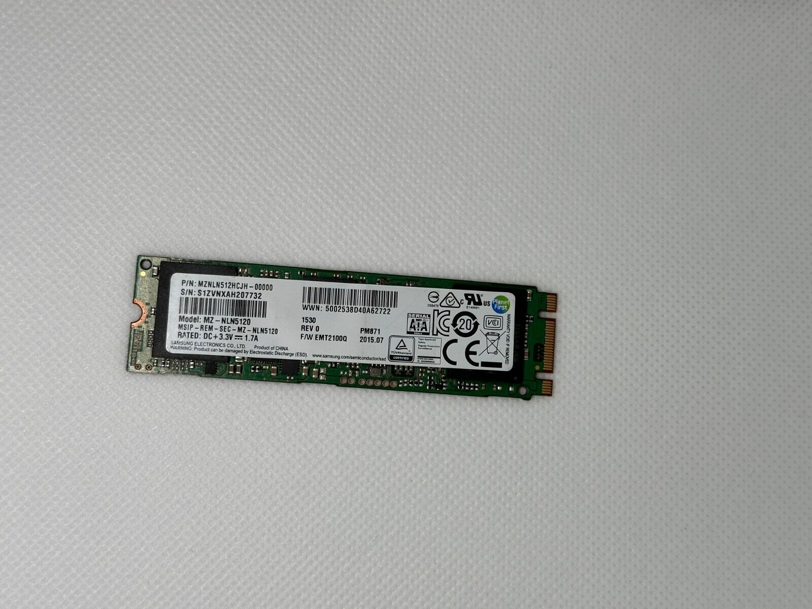 MZ-NLN5120 GENUINE SAMSUNG SSD 512GB