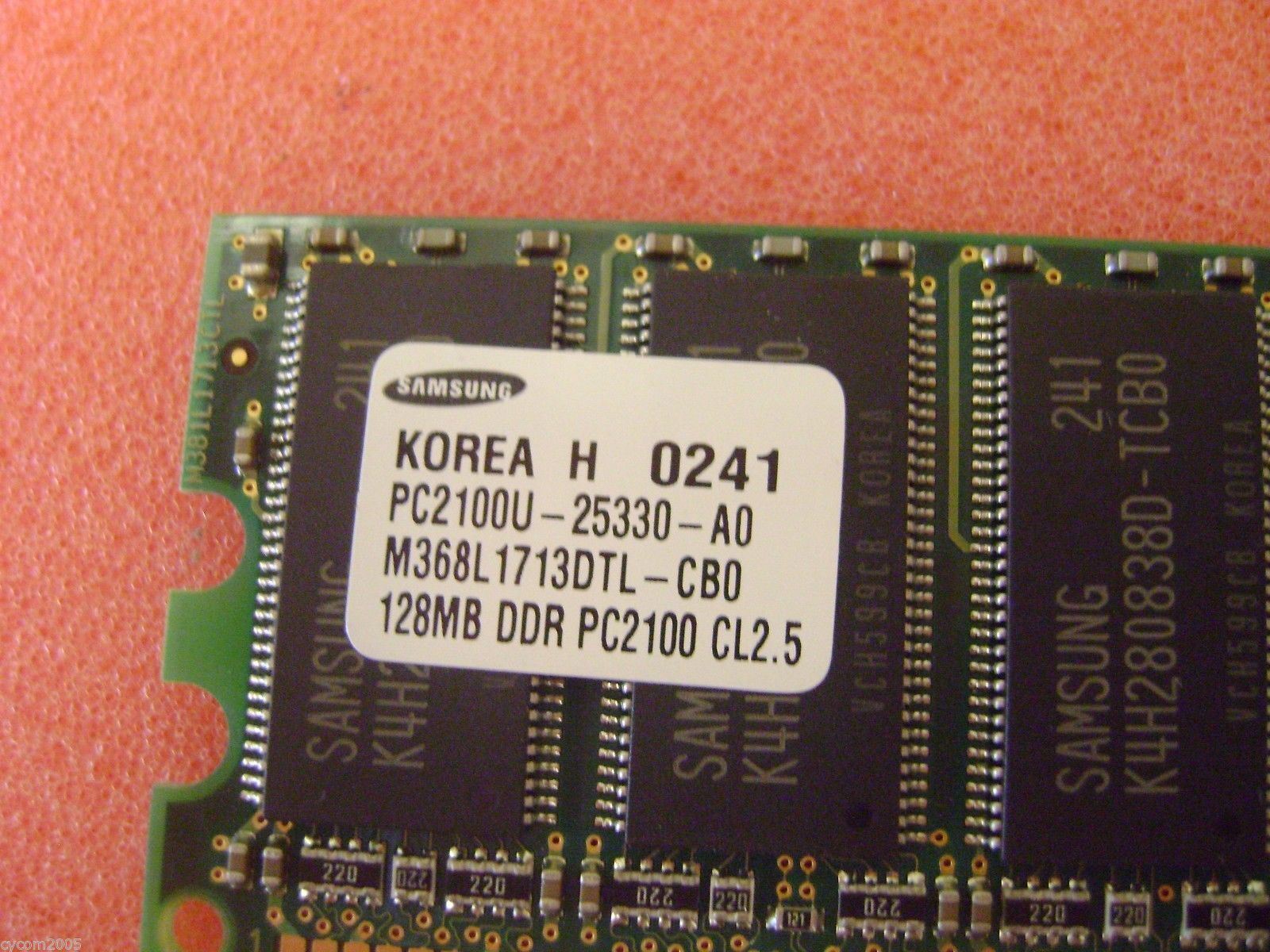 Samsung M368L1713DTL-CB0 128MB DDR PC2100 184pin from Dell Optiplex GX260