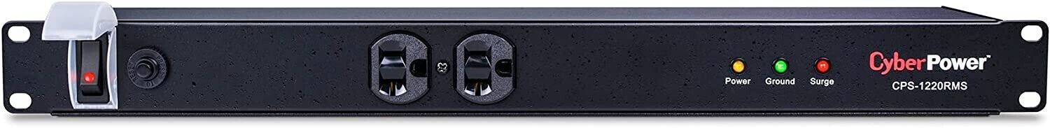 CyberPower CPS-1220RMS Surge Protector, 120V/20A, 12 Outlets, 15ft Power Cord