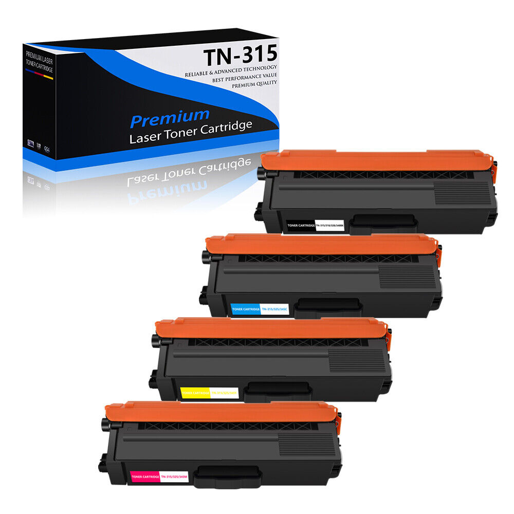 4PK  BK/C/M/Y TN315 Toner Cartridge Color Set for Brother HL-4150cdn HL-4570cdw