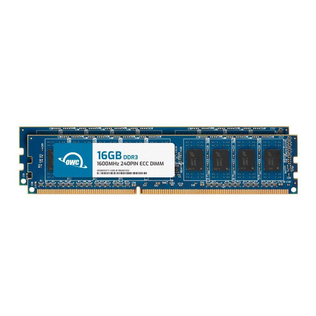 OWC 32GB (2x16GB) DDR3 1600MHz 2Rx8 ECC Unbuffered 240-pin DIMM Memory RAM