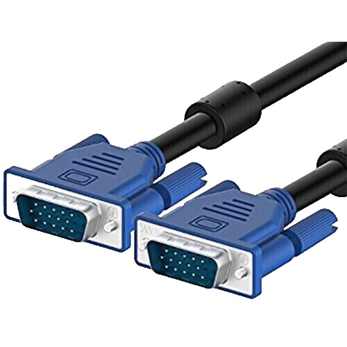 PIN SVGA SUPER VGA Monitor Male Cable BLUE CORD FOR PC TV