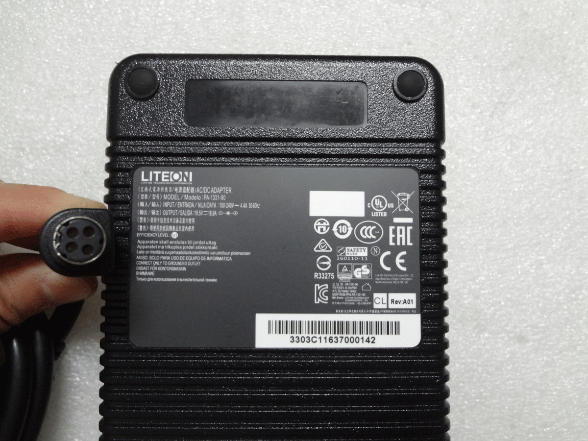 OEM LITEON 330W 19.5V 16.9A for CLEVO P750TM1-G PA-1331-90 Original AC Adapter