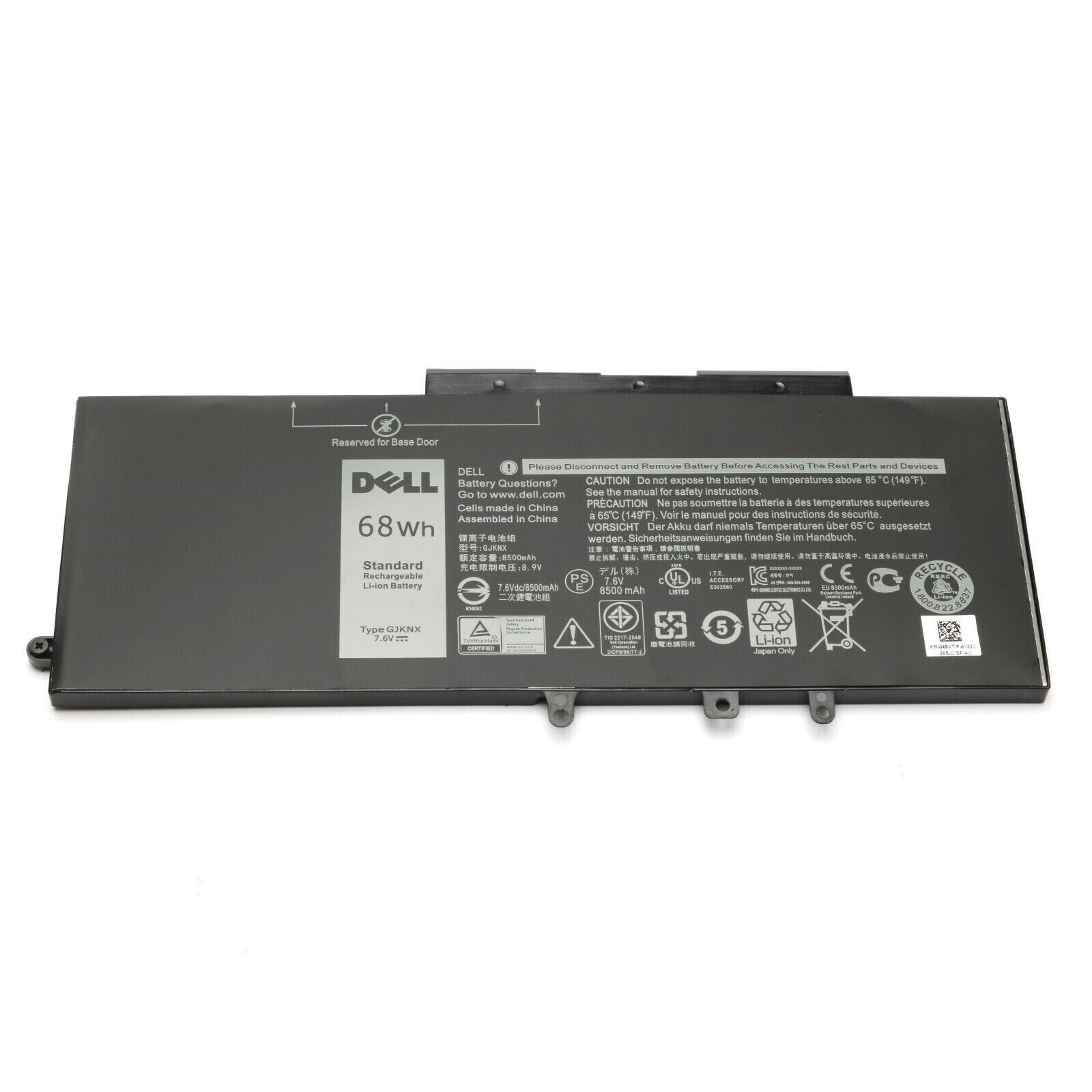 Genuine 68Wh GJKNX Battery For Dell Latitude 5480 5580 5280 5288 5290 5488 5490