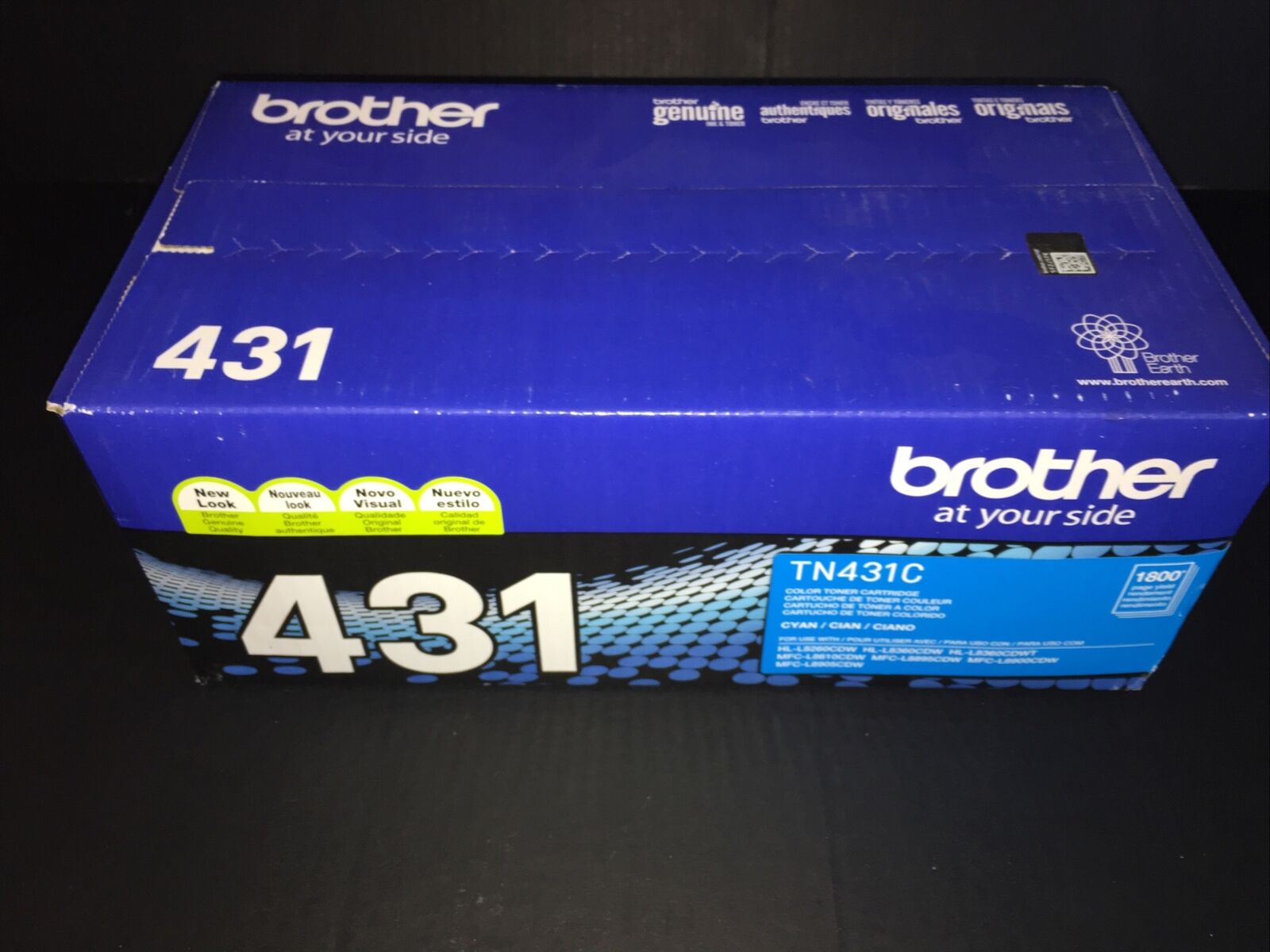 Brother TN431C Cyan Toner Cartridge - Genuine Brand New Sealed