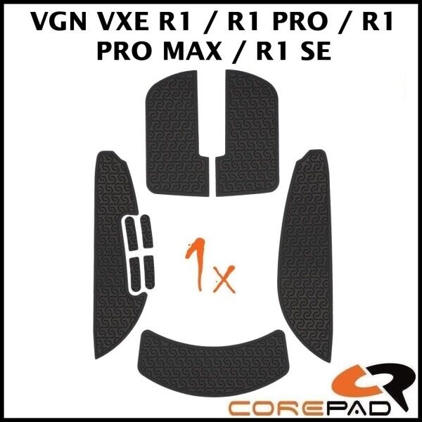 Corepad Soft Grips black VGN VXE R1 / PRO / PRO MAX / SE Mouse Grip Tapes