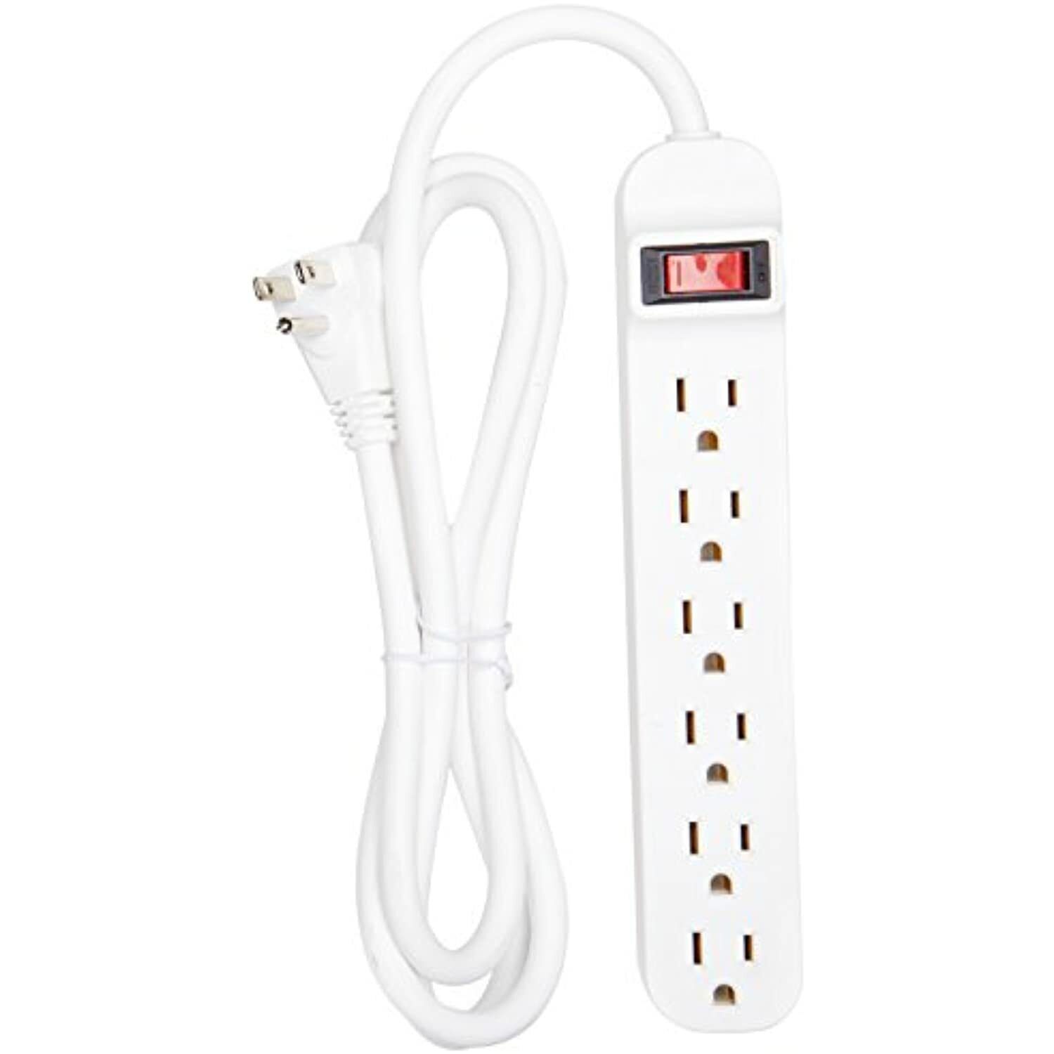 Belkin 6-Outlet Power Strip with 5-Foot Right-Angled Power Plug, F9P609-05..