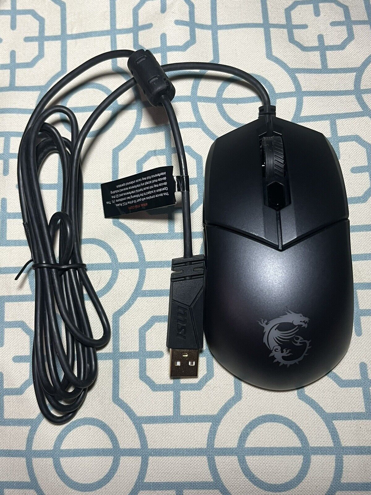 MSI Clutch GM11 Gaming Mouse RGB Color Changing TESTED OPTICAL SENSOR GRAPHITE