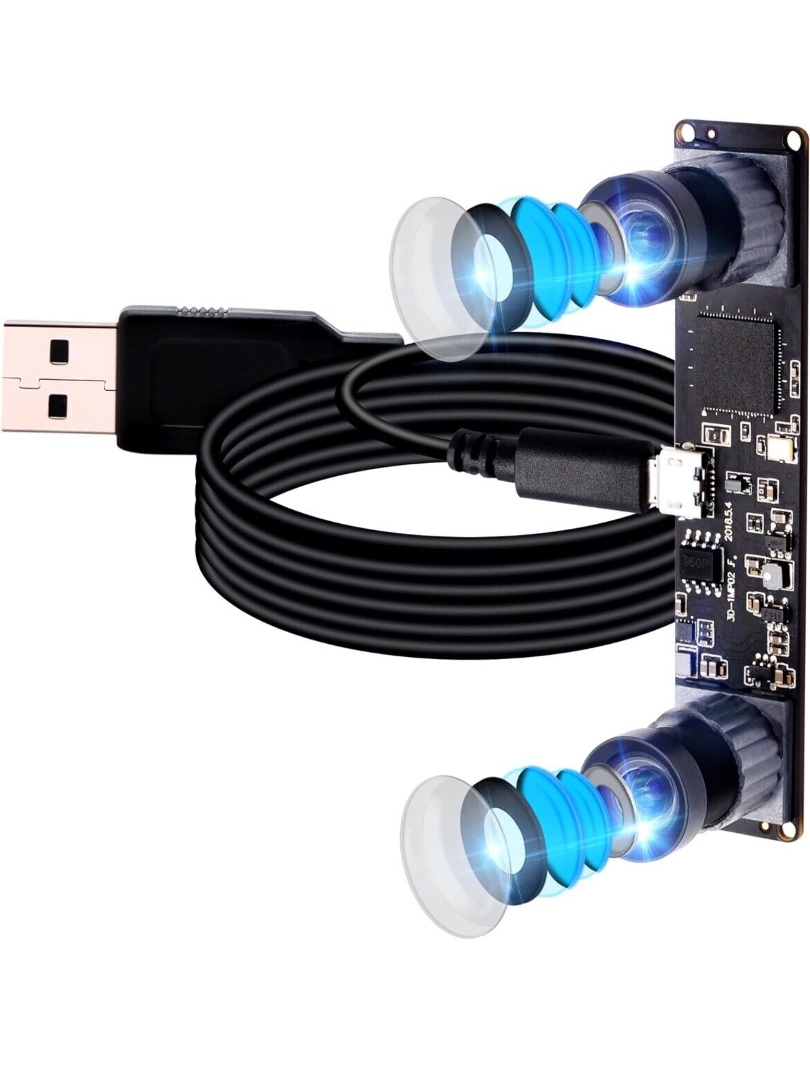 ELP Dual Lens USB Camera Module High Speed 960p Synchronized Webcam P2 CamLC1100