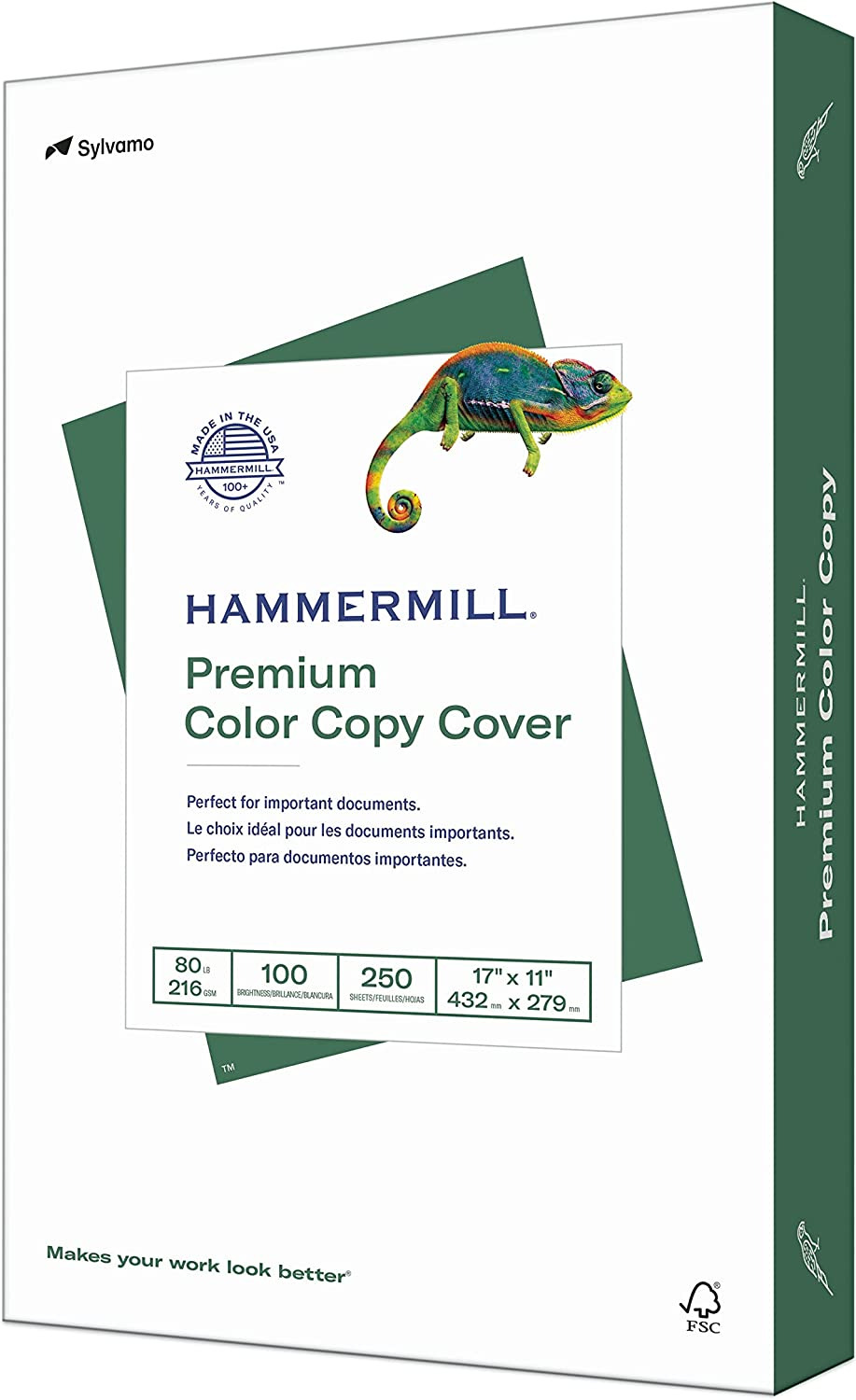 Hammermill Cardstock, Premium Color Copy, 80 Lb, 17 X 11-1 Pack (250 Sheets) - 1