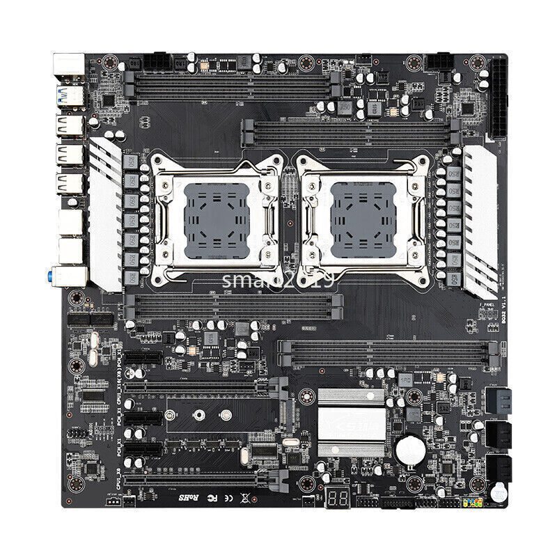 X79 S8 Dual CPU LGA 2011 Motherboard Support Intel E5 V1/V2 Processor 8*DDR3 RAM