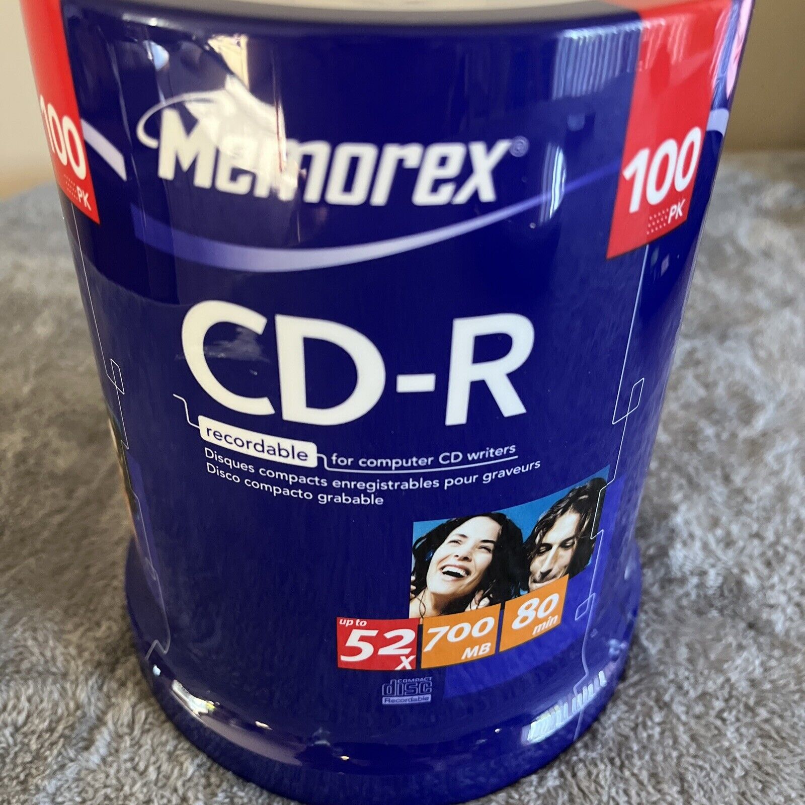 Memorex CD-R 52x 700MB 80-Minute 100 Pack Sealed NEW