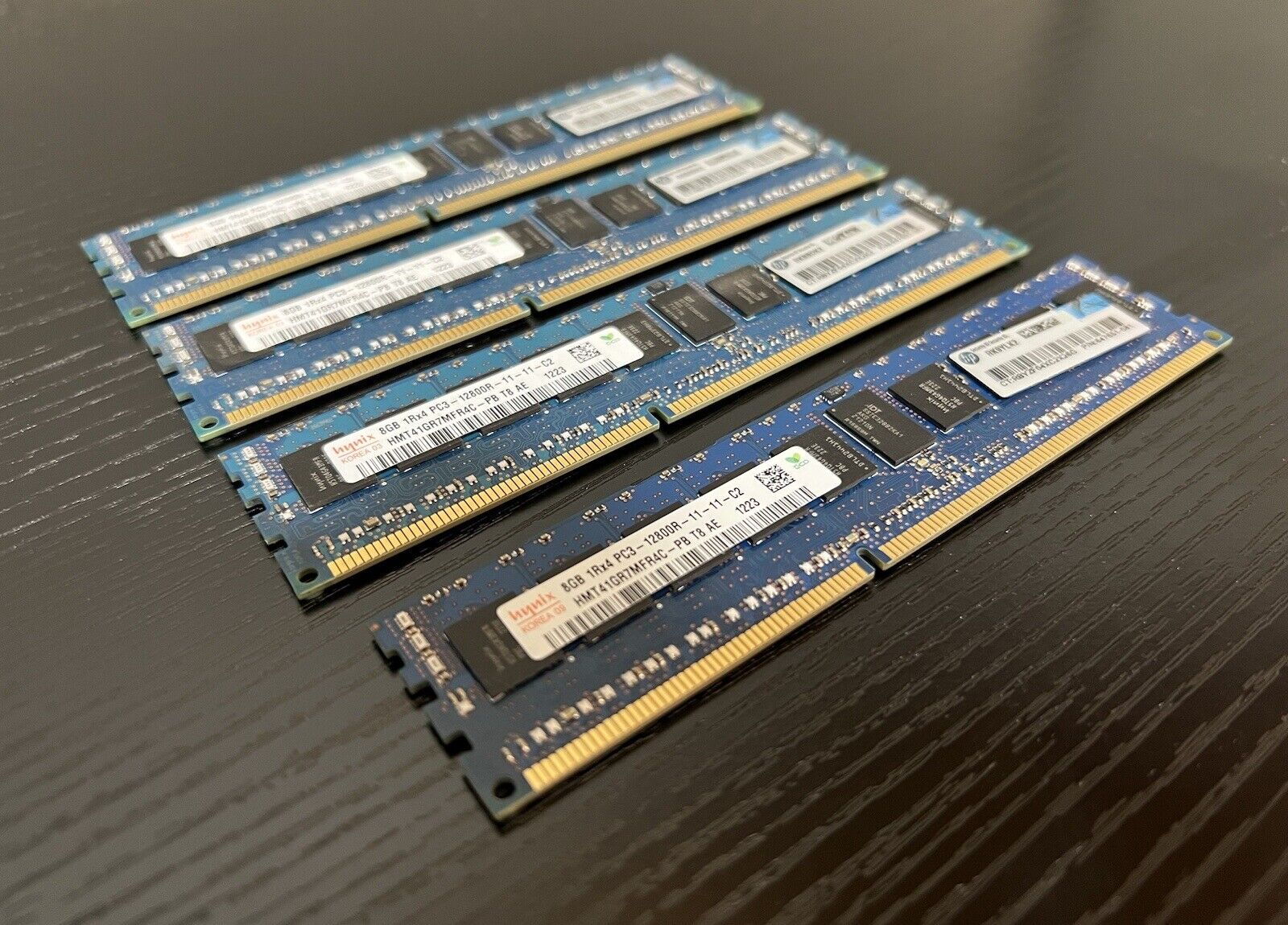 GENUINE HP 32GB (4X8GB) 1RX4 PC3-12800R DDR3 RDIMM Server Memory