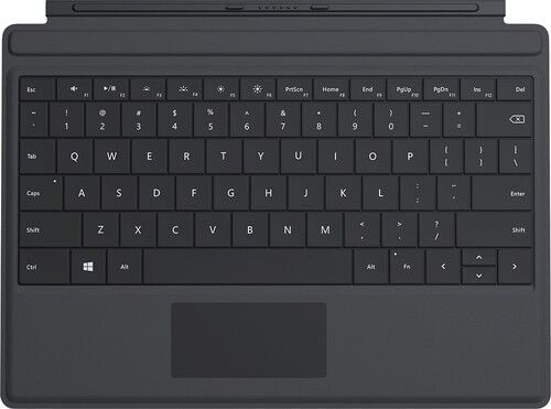 Genuine Microsoft Surface 3 Backlighting Type Cover Keyboard with Backlit, Black
