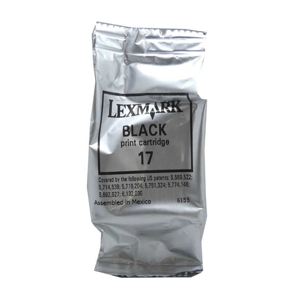 Original Lexmark Tintendruckkopfpatrone 17 Black for X 1100 1150 Blister Pack