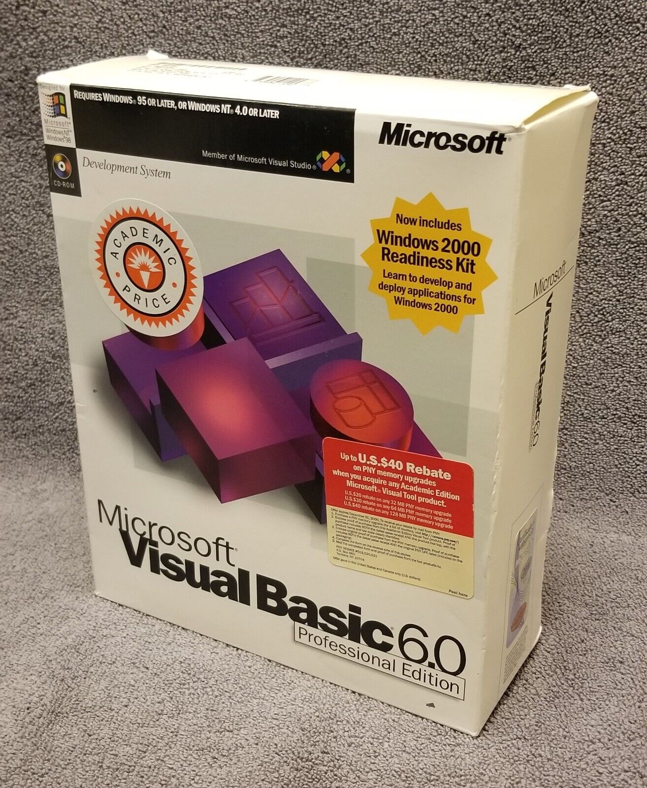 Microsoft Visual Basic 6.0 Professional Edition In Original Retail Box