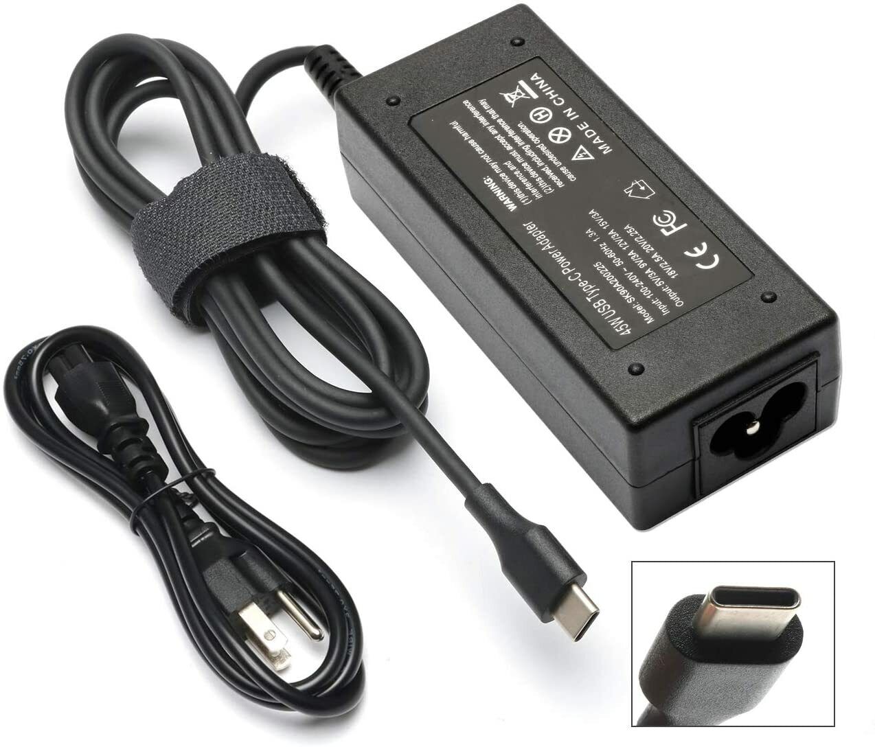 45W USB Type C AC Adapter Charger for Lenovo ADLX45ULCU2A SA10E75820 5A10K34713