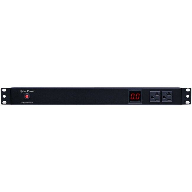 CyberPower 12-Outlet (2 Front, 10 Rear) Rackmount Metered PDU w/ 120V 20A Output