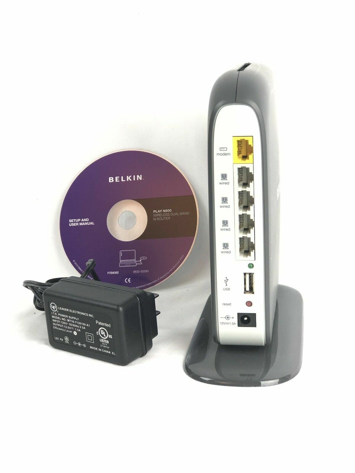 BELKIN Play N600 Wireless Dual Band N Router High Speed Gaming Video Streaming 