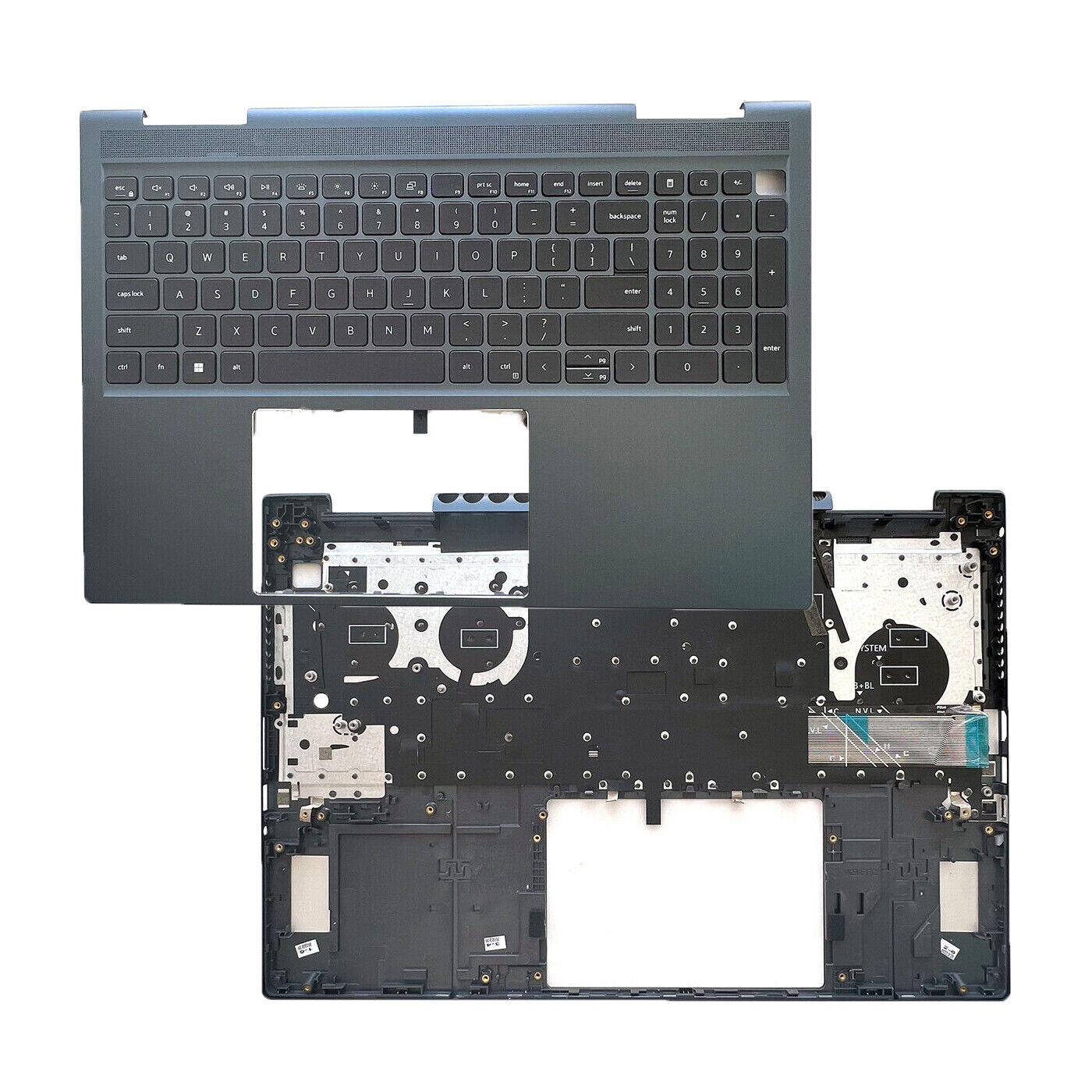 New Blue Palmrest Backlit Keyboard 0YRKJM For Dell Inspiron 16Plus 7610 3060 GPU