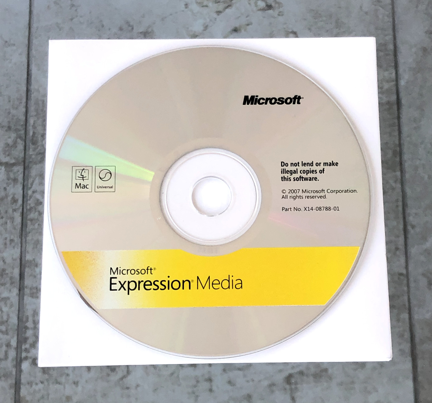 Microsoft Expression Media 2007 W/ Product Key