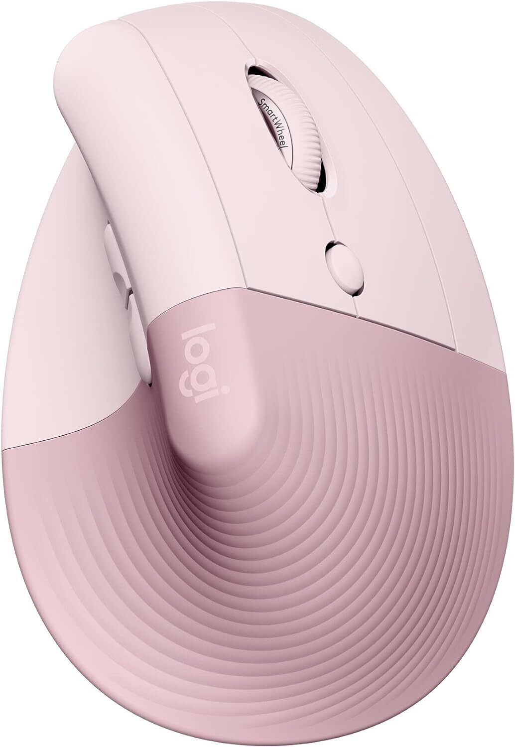 Logitech Lift Vertical Ergonomic Mouse, Bluetooth / Logi Bolt USB Receiver, Rose