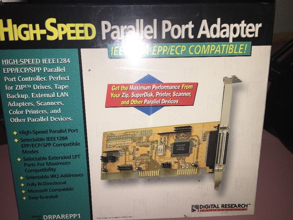 NIP High-Speed Parallel Port Adapter DRPAREPP1, DigitalResearch, IEEE1284 EPPECP