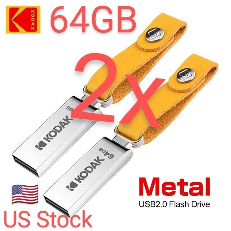 2x Kodak flash drives usb 64GB K122 Metal USB Flash Drive Memory Pendrive