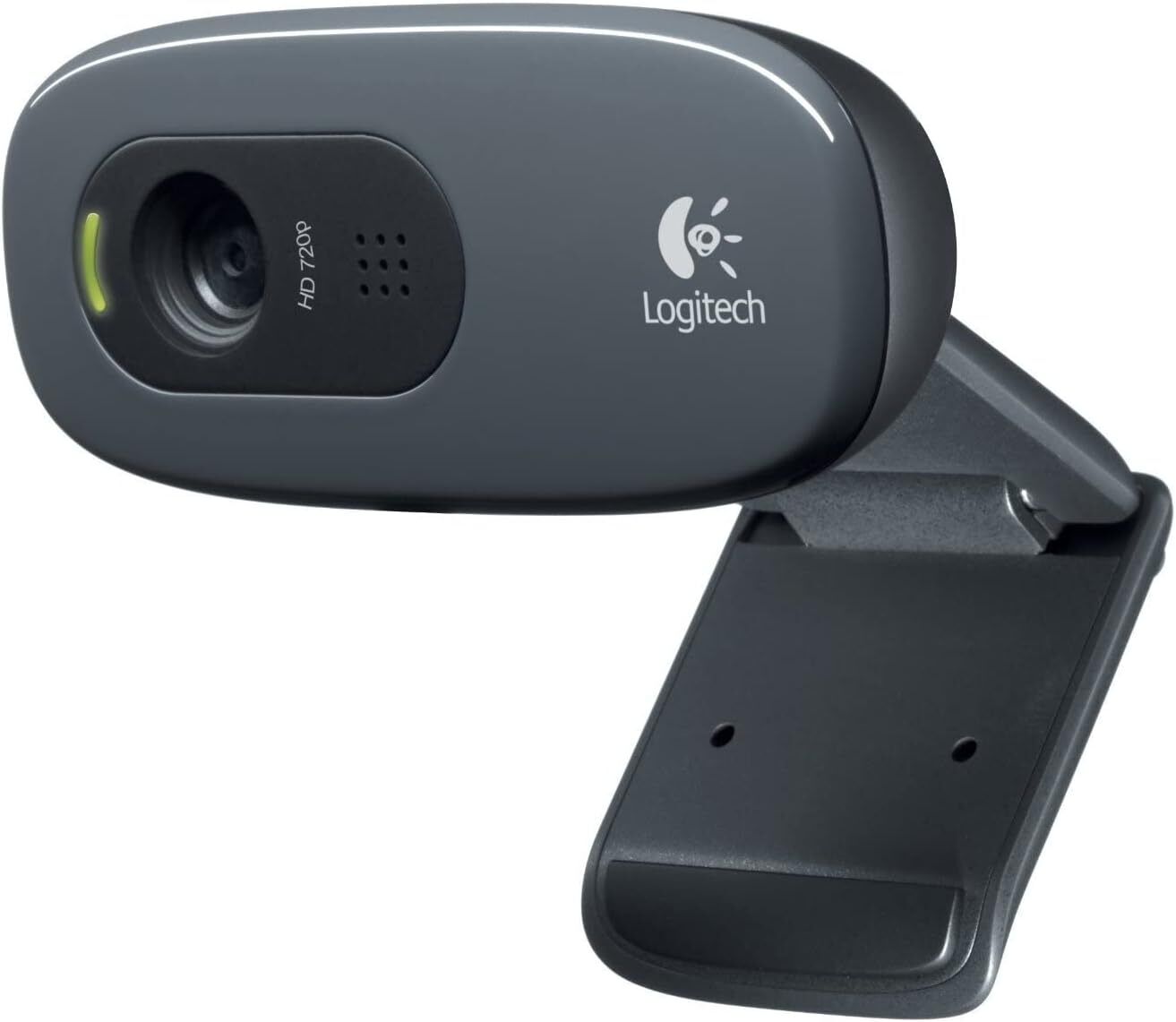 Logitech C270 HD Webcam, 720p, Widescreen HD Video Calling - Black