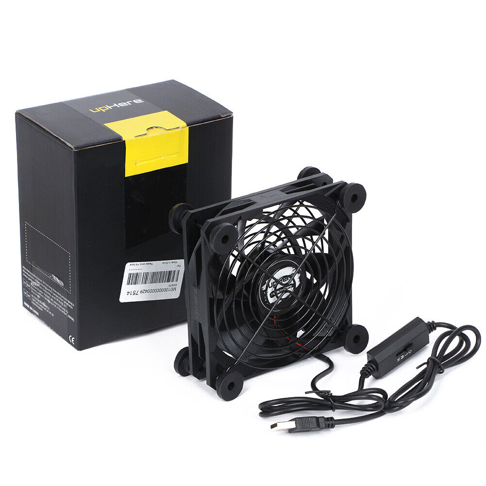 1/2X 120mm Mini USB Cooling Fan Silent Air Cooler For PC Computer Desktop US