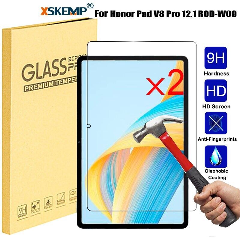 2 Pcs For Honor Pad V8 Pro 12.1 Screen Protector Tempered Glass Protective Film