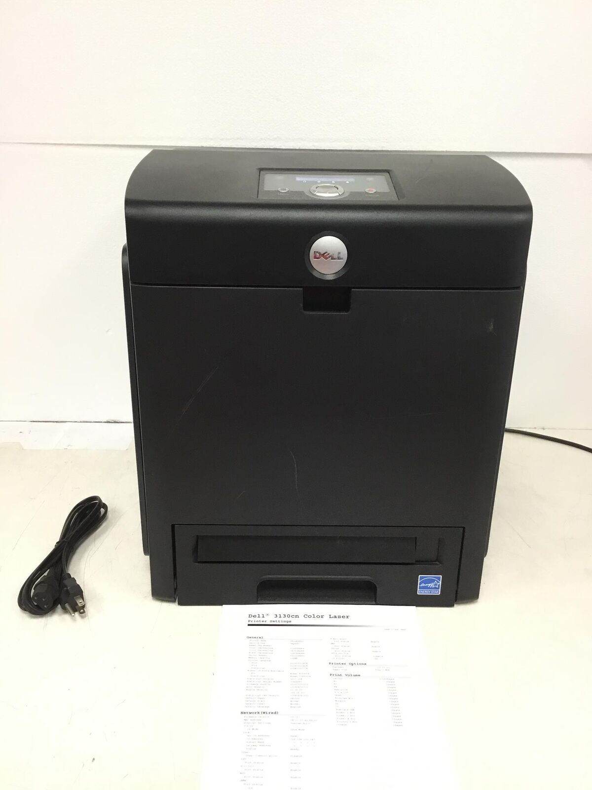 DELL 3130CN 3130 Color Laser Printer w/Duplex,only 27K PagesPrinted,USB-Parallel