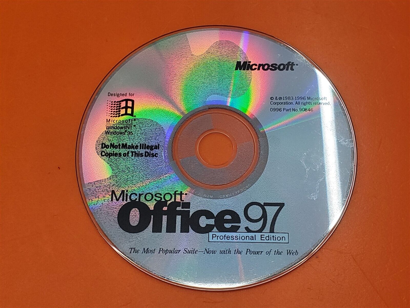 ⭐️⭐️⭐️⭐️⭐️ Microsoft Office 97 Professional Edition Disc Only 