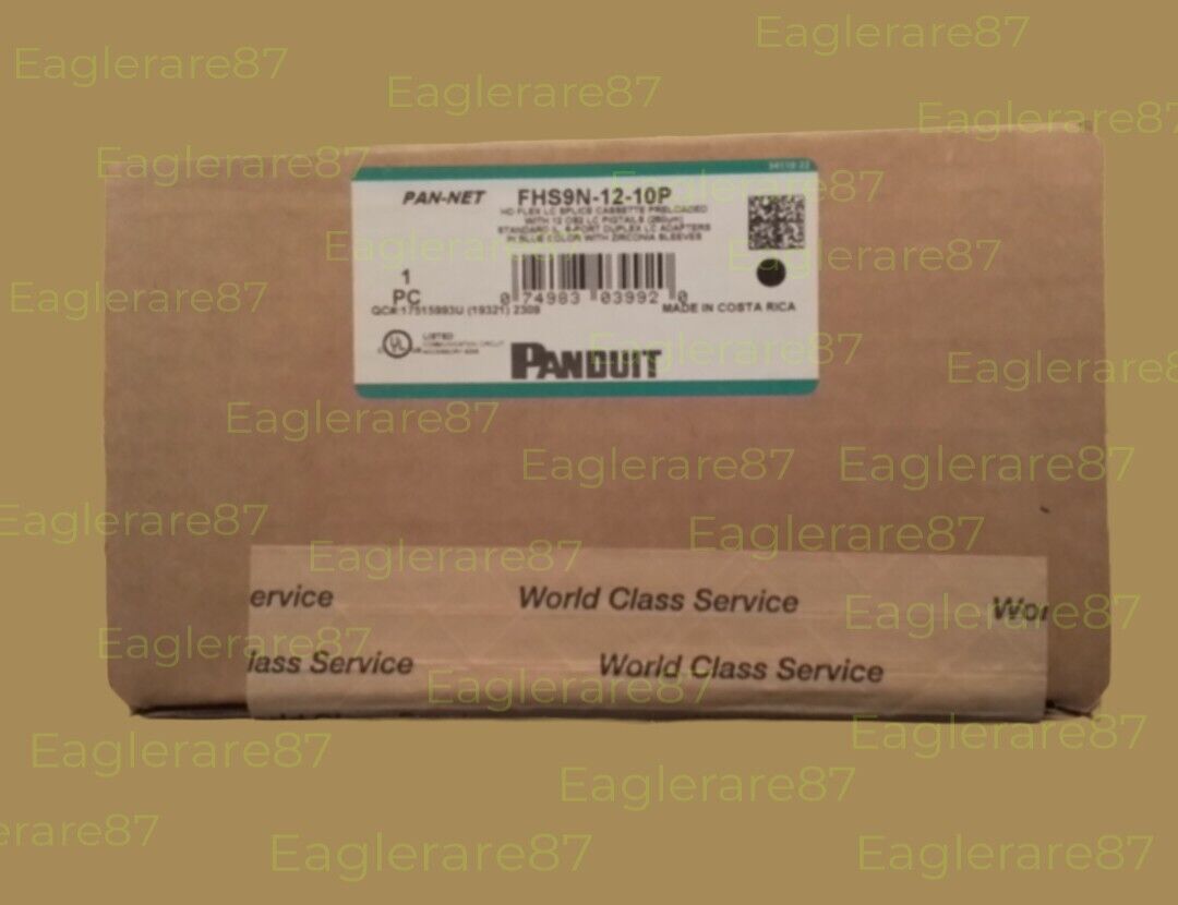 PANDUIT FHS9N-12-10-P HD FLEX LC SPLICE CASSETTE PRELOADED W/12 OS2 LC PIGTAILS
