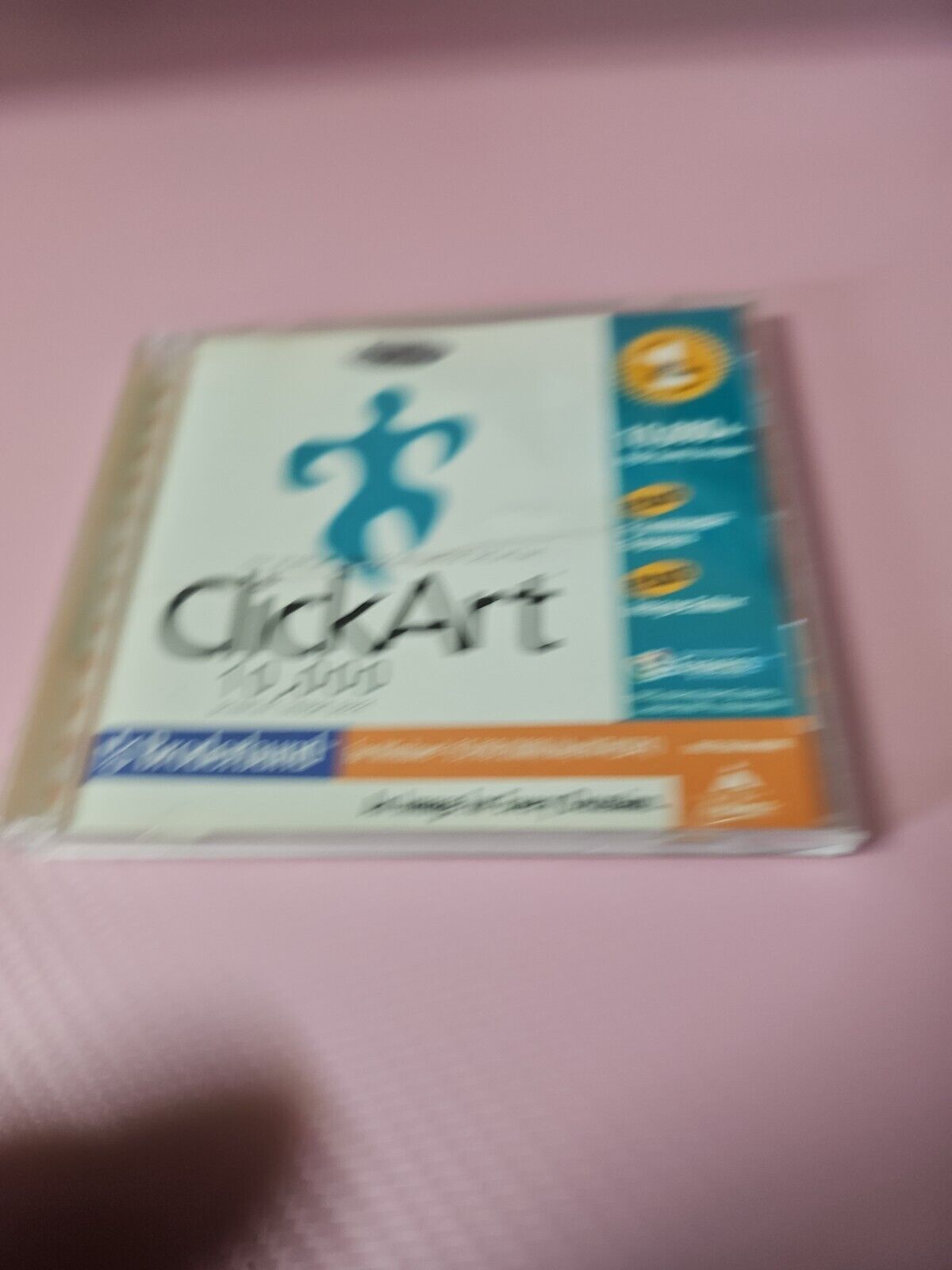 ClickArt 10,000 Smart Saver Broderbund 2001 PC windows NIP AOL PC ROM