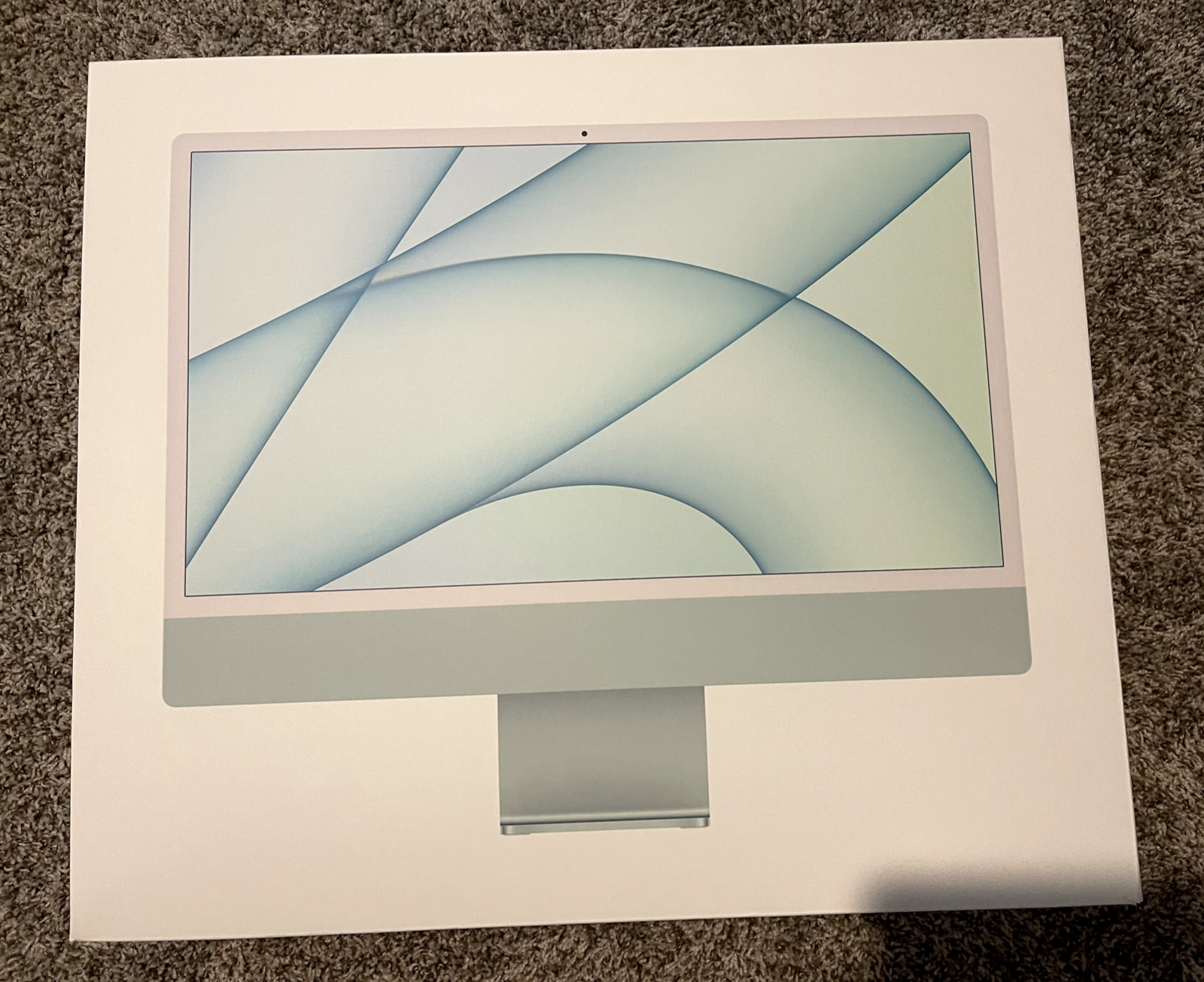 Apple iMac A2438 24 Inch Green EMPTY BOX ONLY Used Nice EMPTY BOX ONLY