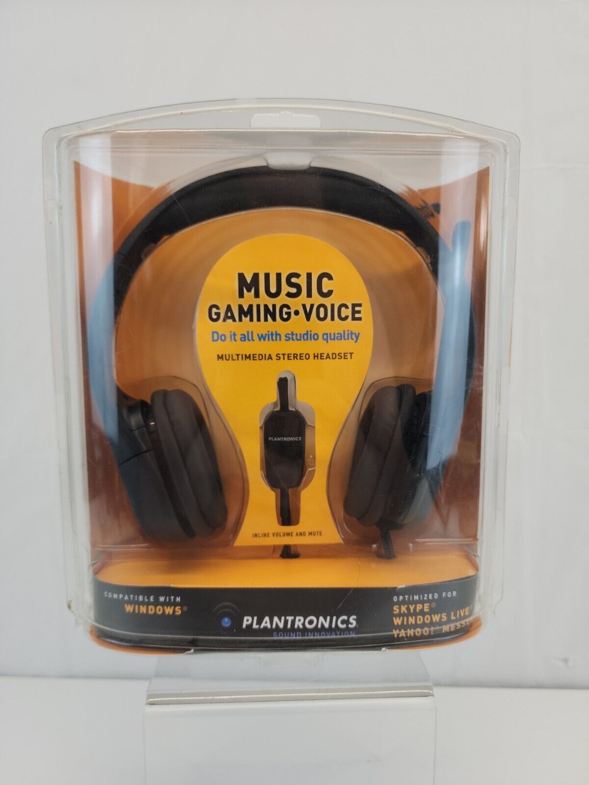 Plantronics Audio 355 Black Headband Headset Stereo Sound Computer NEW (Sealed)