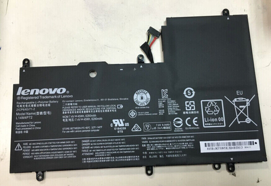 Original L14M4P72 battery For Lenovo Yoga 3 14 700 14ISK 14-IFI 14-ISE L14S4P72