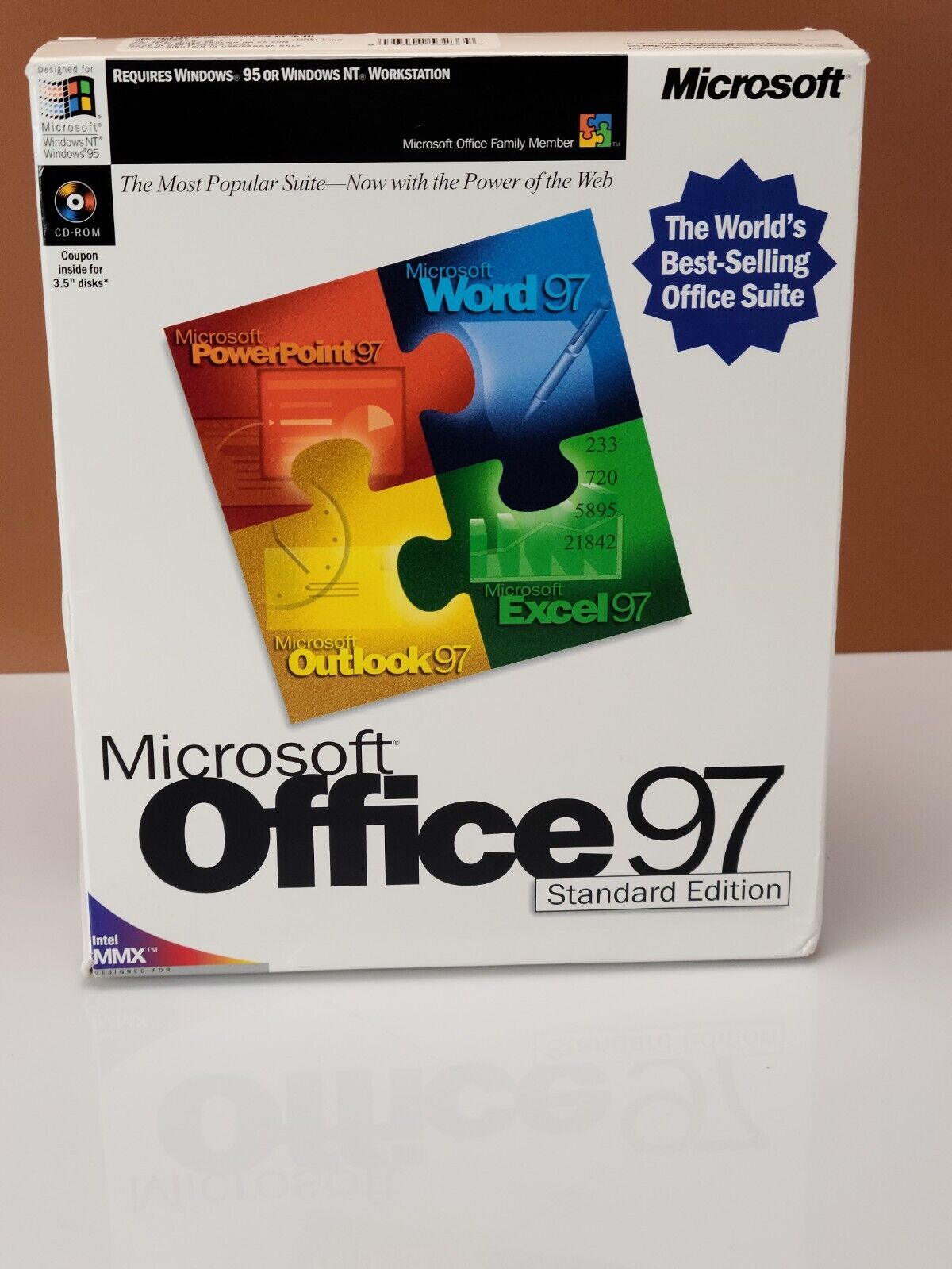 Microsoft  Office 97 Standard Edition CD-ROM Big Box Set X03-30479