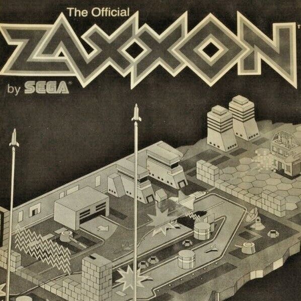 Zaxxon SEGA 2600 manual only Atari 400/800 1983 Datasoft Vintage Video Game 