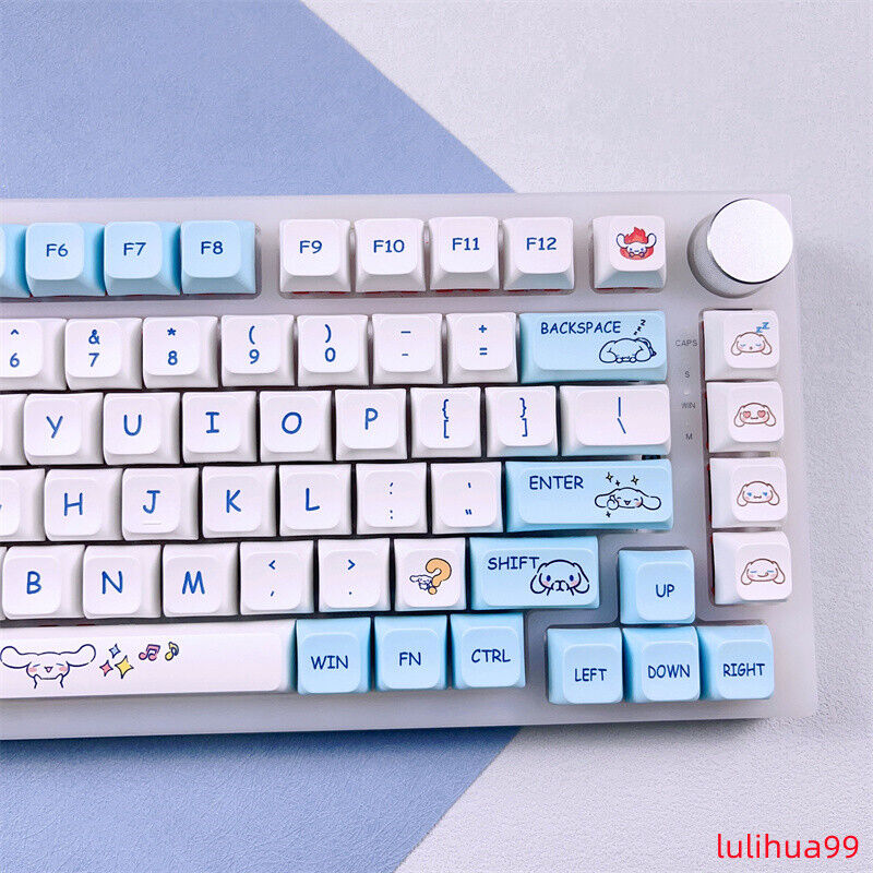 Cinnamoroll Theme Key Cap Cute PBT Keycaps XDA Height For Cherry MX keyboard