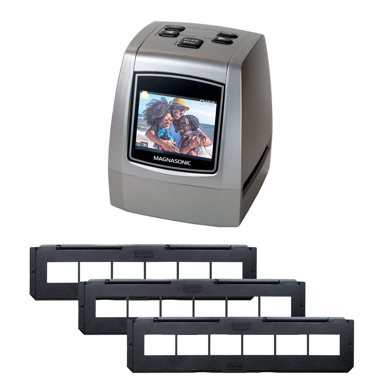 Magnasonic All-In-One 24MP Film Scanner with 35mm Negative Film Holders