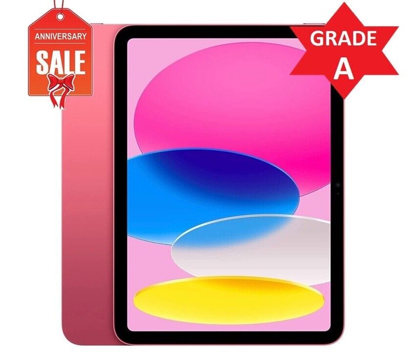 Apple iPad 10th Gen. 64GB, Wi-Fi, 10.9in - Pink - Very Good