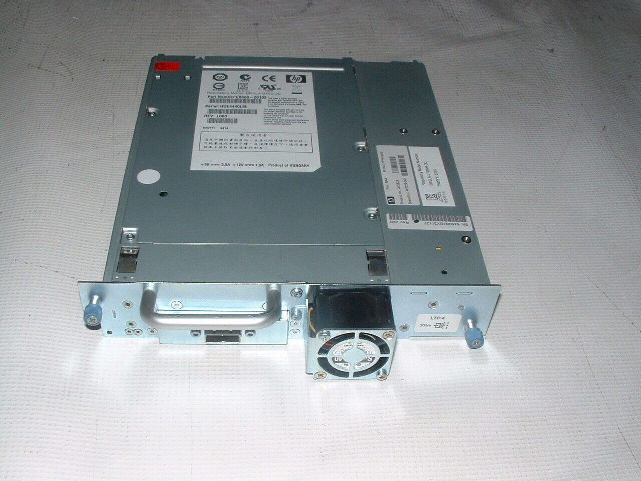 Hewlett Packard HP BRSLA-0703-DC LTO4 SAS Ultrium Internal Tape Drive AK383A