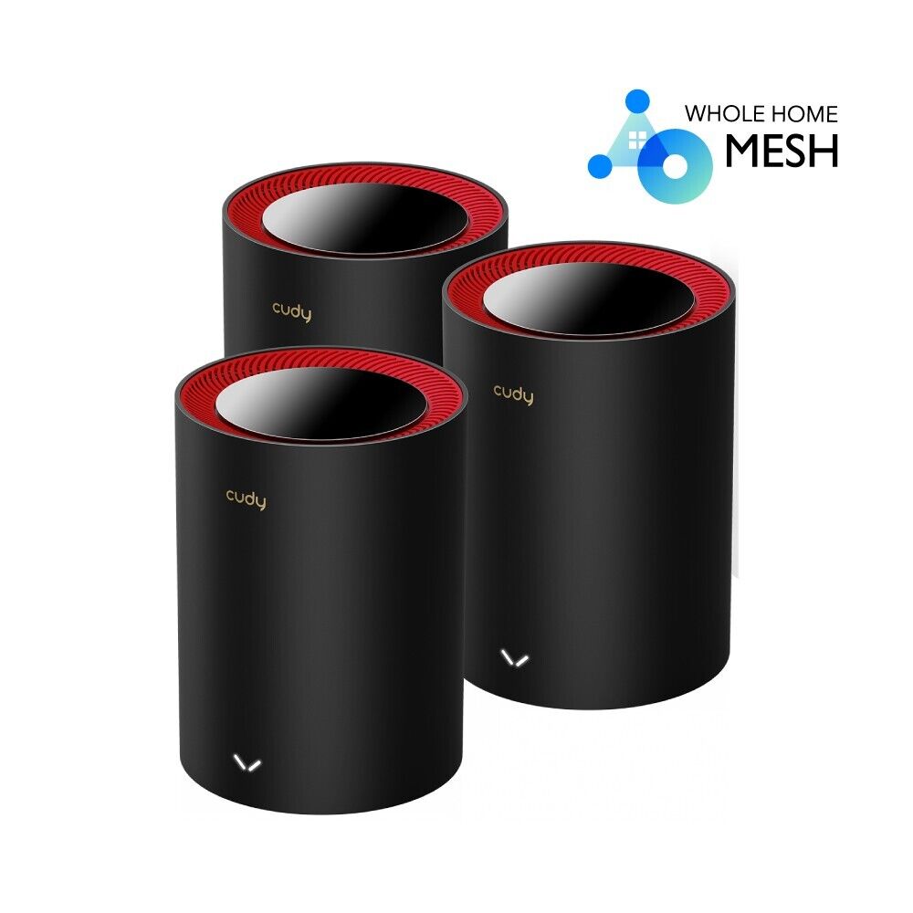 Cudy AX3000 2.5G Wireless Dual Band WiFi 6 Whole Home Mesh System | M3000 3-Pack