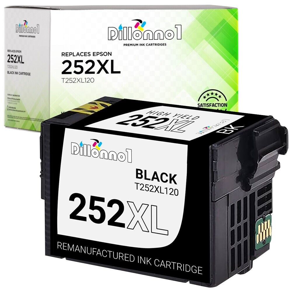 Replacement Epson T252XL T252 252XL Ink Cartridge WorkForce 7210 7720 7710 7710D