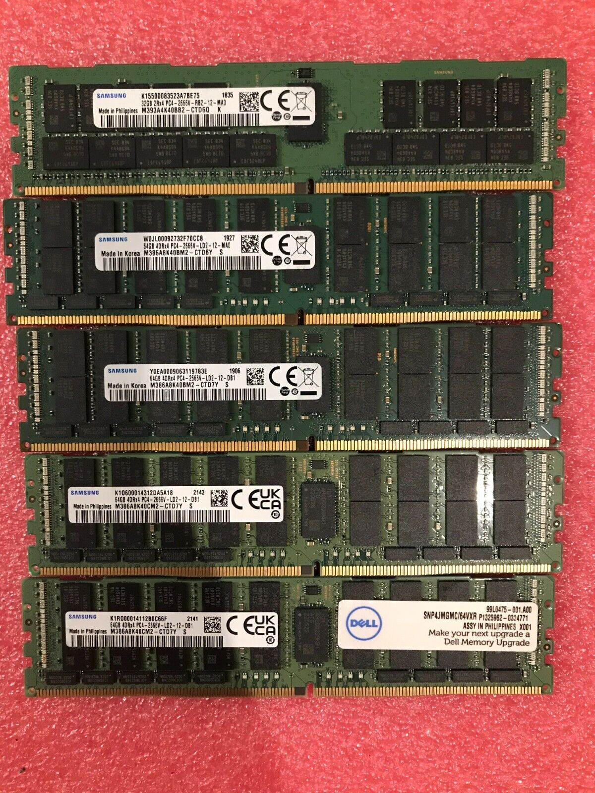 Lot Of 15 PCS Server Memory,Test Failed,Sold As Is